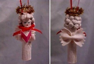 Pasta Angel Ornaments