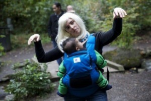 Zombie woman with baby