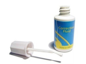 Correction fluid.