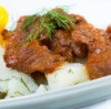 Slow Cooker Stroganoff Over Potatoes