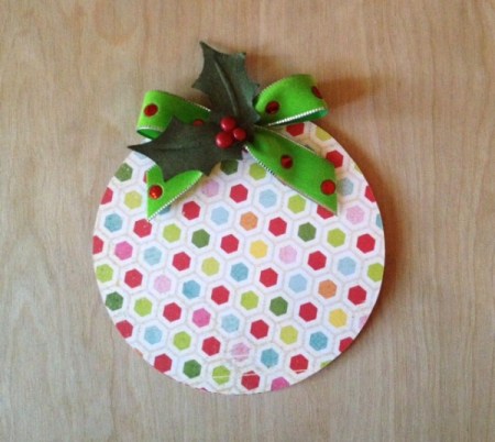 Finished ornament card.