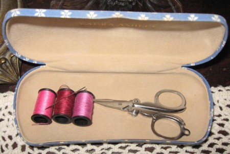 Sewing Kit from Eye Glass Case