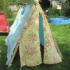 a tent made from flat sheets