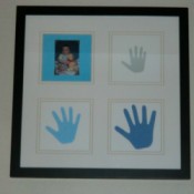 framed handprints