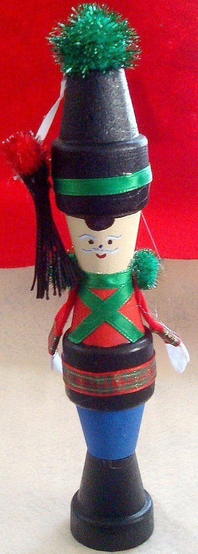 Making a Clay Pot Holiday Soldier | ThriftyFun