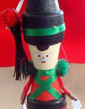Clay Pot Holiday Soldier