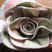 Scrap Fabric Roses