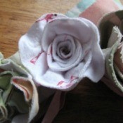 Scrap Fabric Roses
