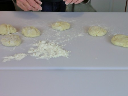 balls of dough