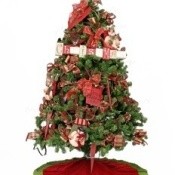 A decorated Christmas tree