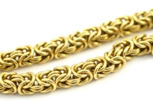A gold chain.