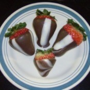 Chocolate Striped Strawberries