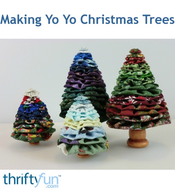 making yo yo christmas trees thriftyfun making yo yo christmas trees thriftyfun
