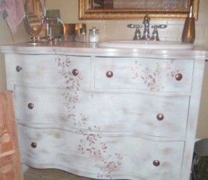Dresser Turned Into Bathroom Vanity