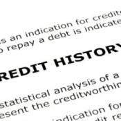 Credit history document.