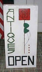 Folding Sign for a Shop