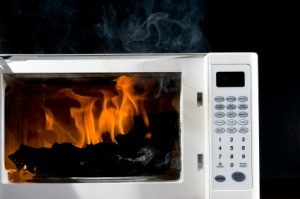 fire microwave oven toaster surfaces walls hard microondas el que micro se ovens meter cooking te cosas