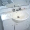 Sink with hair dye stains