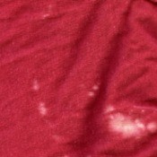 Bleach Stains on Red Shirt