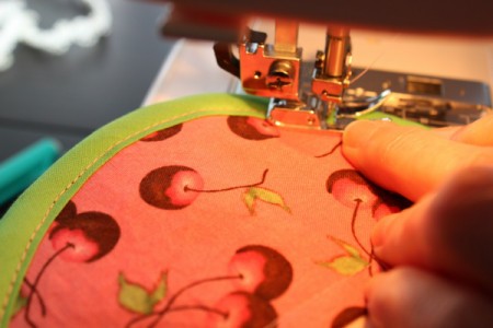 sewing on bias tape