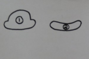 Template for felt hat.
