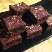 Mini Sea Salt Caramel Brownies