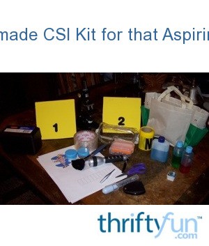 Homemade CSI Kit for that Aspiring CSI