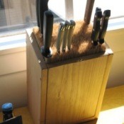 Bamboo Skewer Knife Holder