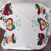 Towel cover for mixer.