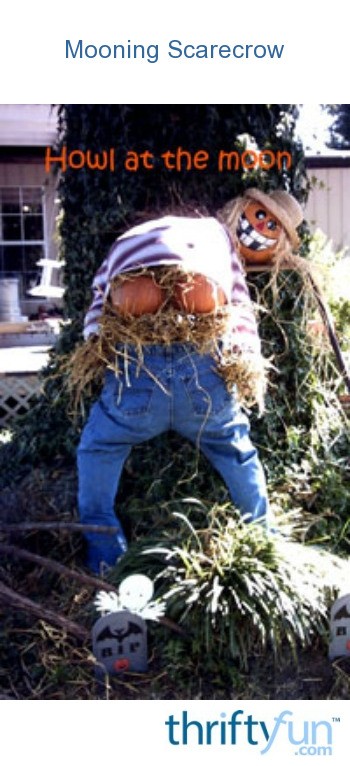 Build Your Own Garage >> Craft: Mooning Scarecrow | ThriftyFun Build Your Own Garage >> Craft: Mooning Scarecrow | ThriftyFun