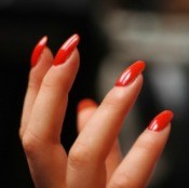 Red Acrylic Nails 