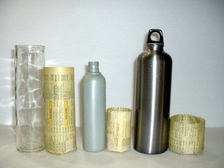 Containers used for wrapping.