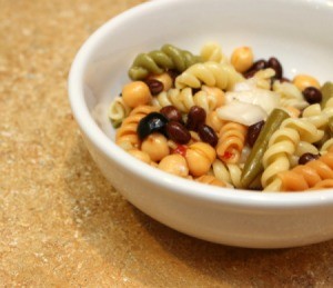 3 bean pasta salad