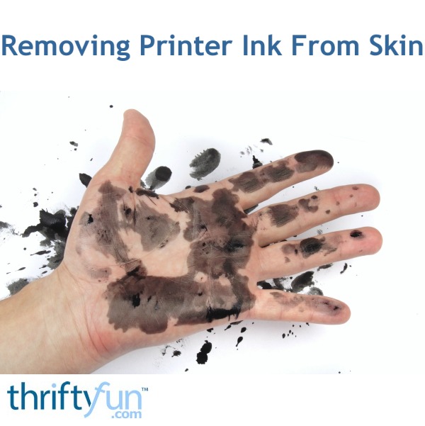 Removing Printer Ink From Skin