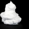 Shaving Cream on Black