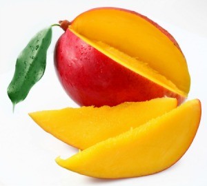 sliced mango