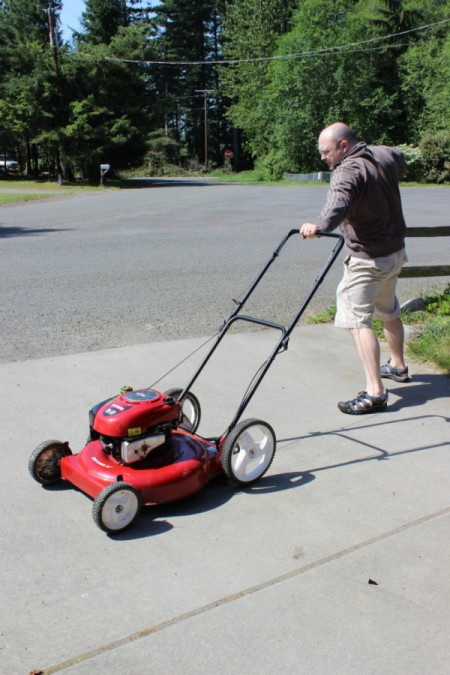 start mower