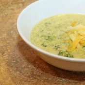 upclose of soup in bowl