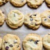 Flat Chocolate Chip Cookies