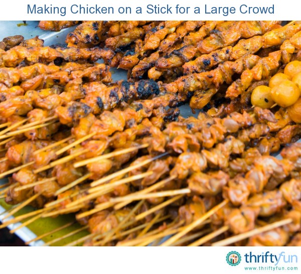 Making Chicken on a Stick for a Large Crowd | ThriftyFun