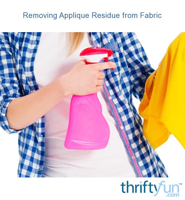 How To Remove Vinyl Residue From Fabric