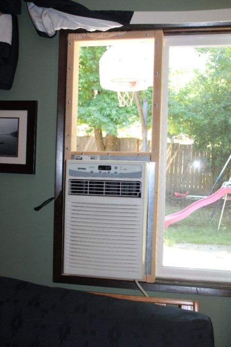 Installing Air Conditioner Window Metal Frame