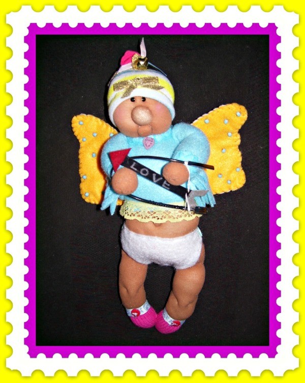 stuffed cupid doll