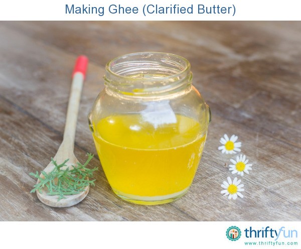 making ghee from butter