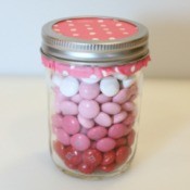 Ombre M & Ms Candy Jar