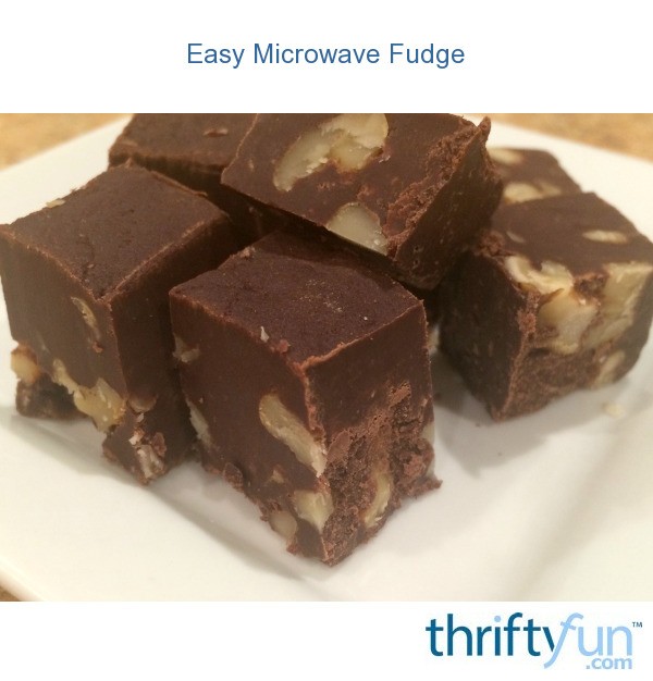 easy microwave fudge thriftyfun easy microwave fudge thriftyfun