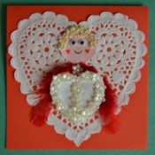 finished Cupid card