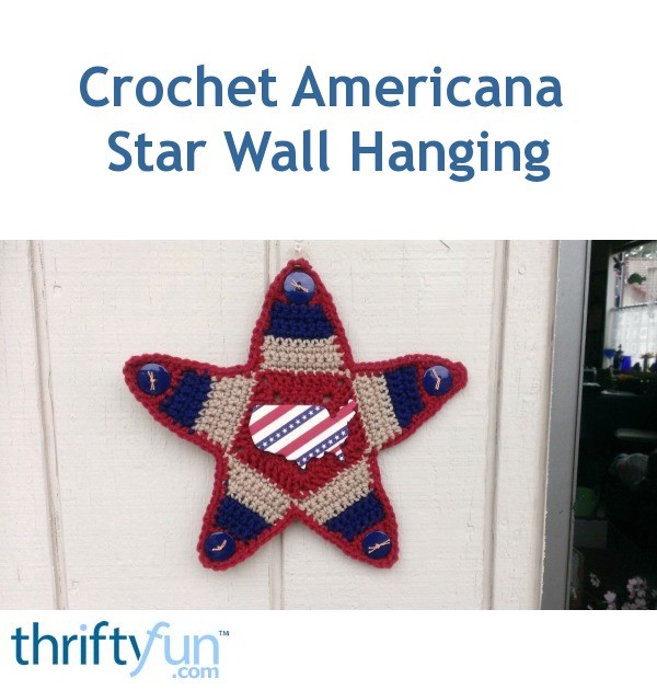 Crochet Americana Star Wall Hanging Thriftyfun