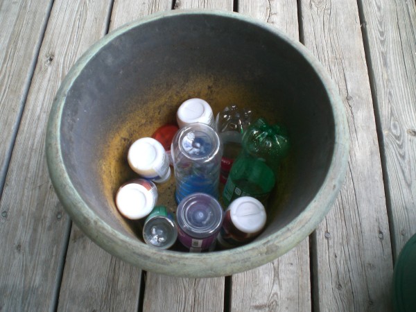 Fill Planters With Plastic Bottles | ThriftyFun