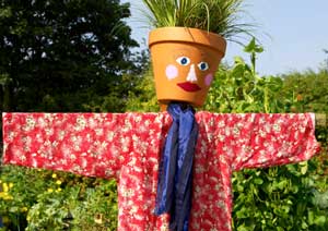 Use an old scarf for a scarecrow or a snow man!